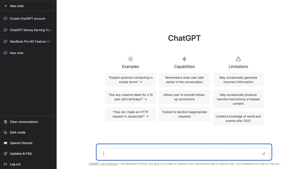 何かと話題なので、ChatGPTを使ってみる